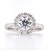 Platinum 1.55ct Lab Grown Round Brilliant Diamond Cluster Ring murray co jewellers belfast
