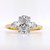 18ct Yellow Gold 1.80ct Lab Grown Oval & Pear Diamond 3 Stone Ring murray co jewellers belfast