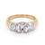 18ct Yellow Gold 2.35ct Lab Grown Diamond 3 Stone Ring murray co jewellers belfast