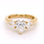 18ct Yellow Gold 1.80ct Lab Grown Pear Diamond 3 Stone Ring murray co jewellers belfast