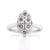 18ct White Gold 1.00ct Diamond Marquise Style Cluster Ring murray co jewellery belfast engagement rings wedding rings