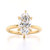 18ct Yellow Gold 2.10ct Lab Grown Marquise Diamond Hidden Halo Solitaire Ring murray co jewellers belfast engagement rings