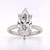 Platinum 3.10ct Lab Grown Marquise Diamond Hidden Halo Solitaire Ring murray co jewellers belfast engagement rings