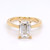 18ct Yellow Gold 2.05ct Lab Grown Emerald Cut Diamond Solitaire Ring murray co jewellers belfast engagement rings lab diamonds