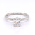 Platinum 1.14ct Lab Grown Oval Diamond Hidden Halo Solitaire Ring murray co jewellers belfast engagement rings