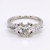 Platinum 2.58ct Lab Grown Oval & Pear Diamond 3 Stone Ring murray co jewellers belfast lab grown diamond engagement rings