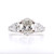 Platinum 2.58ct Lab Grown Oval & Pear Diamond 3 Stone Ring murray co jewellers belfast lab grown diamond engagement rings