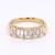 18ct Yellow Gold 2.15ct Lab Grown Emerald Cut Diamond 5 Stone Ring murray co jewellers belfast eternity rings