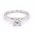 18ct White Gold 1.05ct Lab Grown Round Brilliant Diamond Solitaire Ring murray co jewellers belfast engagement rings