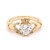 9ct Yellow Gold 1.03ct Lab Grown Diamond Claw Set Claddagh Ring murray co jewellers belfast celtic jewellery claddagh rings