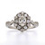 Platinum 0.82ct Oval Diamond Vintage Style Cluster Ring murray co jewellers belfast