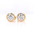 9ct Yellow Gold 0.61ct Lab Grown Diamond Rub Over Set Earrings murray co jewellers belfast