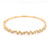 18ct Yellow Gold 0.57ct Diamond Rub Over Set Bubble Bangle murray co jewellers belfast jewellery