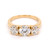 18ct Yellow Gold 2.00ct Lab Grown Round Brilliant Diamond 3 Stone Ring murray co jewellers belfast