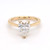 18ct Yellow Gold 1.50ct Lab Grown Pear Diamond Solitaire Ring murray co jewellers belfast