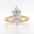 18ct Yellow Gold 2.09ct Lab Grown Hidden Halo Marquise Diamond Ring murray co jewellers belfast