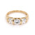 18ct Yellow Gold 1.70ct Lab Grown Diamond Bar Set 3 Stone Ring murray co jewellers belfast