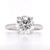 Platinum 3.01ct Lab Grown Round Brilliant Diamond Solitaire Ring murray co jewellers belfast