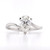 Platinum 1.05ct Lab Grown Pear Diamond Twisted Solitaire Ring murray co jewellers belfast