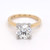18ct Yellow Gold 2.13ct Lab Grown Round Brilliant Hidden Halo Ring murray co jewellers belfast