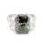 Platinum Lab Grown 4.01ct Green Diamond & 1.02ct Diamond 3 Stone Ring murray co jewellers belfast