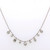 9ct White Gold 0.48ct Lab Grown Mixed Cut Diamond Beaded Chain murray co jewellers belfast