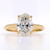 18ct Yellow Gold 2.06ct Lab Grown Oval Diamond Solitaire Ring murray co jewellers belfast