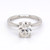 Platinum 2.18ct Lab Grown Oval Diamond Hidden Halo Solitaire Ring murray co jewellers belfast