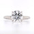 Platinum 2.13ct Lab Grown Round Brilliant Diamond Hidden Halo Solitaire Ring murray co jewellers belfast
