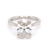 Platinum 3.19ct Lab Grown Oval Diamond Hidden Halo Solitaire Ring murray co jewellers belfast engagement rings
