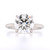 Platinum 3.17ct Lab Grown Round Brilliant Diamond Hidden Halo Solitaire Ring murray co jewellers belfast engagement rings