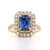 18ct Yellow Gold 2.31ct Sapphire & 1.00ct Diamond Cluster Ring murray co jewellers belfast