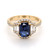 18ct Yellow Gold 2.10ct Sapphire & 1.00ct Diamond Cluster Ring murray co jewellers belfast