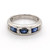 Platinum 1.06ct Sapphire & 0.16ct Diamond Channel Set Ring murray co jewellers belfast
