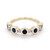 9ct Yellow & White Gold 0.66ct Rub Over Sapphire & 0.10ct Diamond Ring murray co jewellers belfast