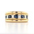 18ct Yellow Gold 0.97ct Sapphire & 0.43ct Diamond Channel Set Ring murray co jewellers belfast