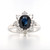 14ct White Gold 2.04ct Sapphire & 1.00ct Diamond Cluster Ring murray co jewellers belfast