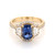 18ct Yellow Gold 1.82ct Sapphire & 0.84ct Diamond Cluster Ring murray co jewellers belfast