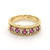 18ct Yellow Gold 0.48ct Ruby & 0.15ct Diamond Eternity Ring murray co jewellers belfast
