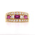 18ct Yellow Gold 0.76ct Ruby & 0.58ct Diamond Eternity Ring murray co jewellers belfast