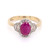 9ct Yellow Gold 1.40ct Ruby & 0.33ct Diamond Cluster Ring murray co jewellers belfast