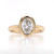 14ct Yellow Gold 1.03ct Lab Grown Oval Diamond Bezel Set Ring murray co jewellers belfast engagement ring