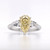 Platinum Lab Grown 2.07ct Yellow Diamond & 0.47ct Diamond Ring murray co jewellers belfast engagement rings