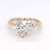 14ct Yellow Gold Lab Grown 0.95ct Pear & 1.03ct Marquise Diamond Ring murray co jewellers belfast engagement rings