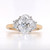 18ct Yellow Gold 2.84ct Lab Grown Oval & Trapezoid Diamond 3 Stone Ring murray co jewellers belfast engagement rings