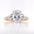 18ct Yellow Gold 2.20ct Lab Grown Oval Diamond 3 Stone Style Ring murray co jewellers belfast engagement rings