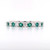 Platinum 0.28ct Emerald & 0.22ct Diamond Eternity Ring murray co jewellers belfast