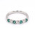 Platinum 0.29ct Emerald & 0.22ct Diamond Eternity Ring murray co jewellers belfast