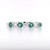 Platinum 0.29ct Emerald & 0.22ct Diamond Eternity Ring murray co jewellers belfast