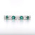 Platinum 0.51ct Emerald & 0.46ct Diamond Eternity Ring murray co jewellers belfast